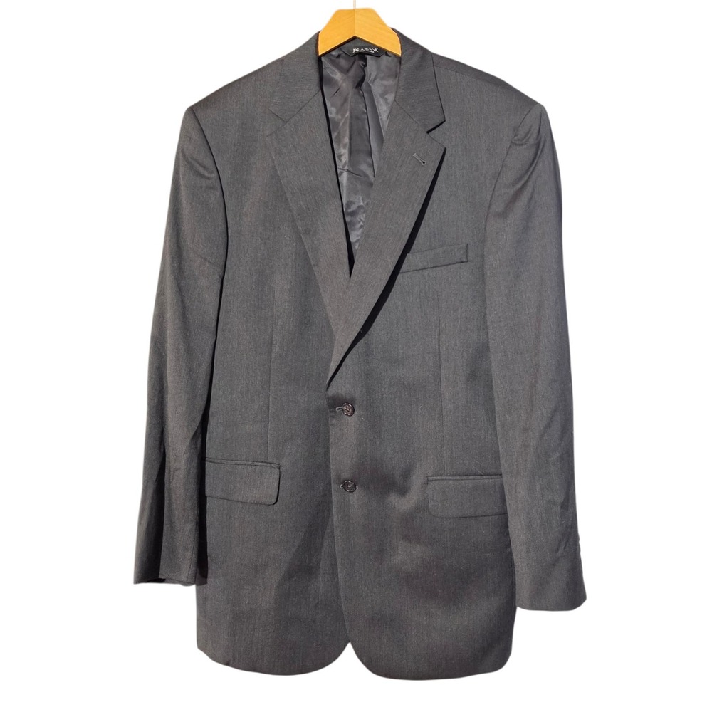 Jos. A. Bank Mens 43L Suit Jacket Blazer Gray Two Button Signature Collection